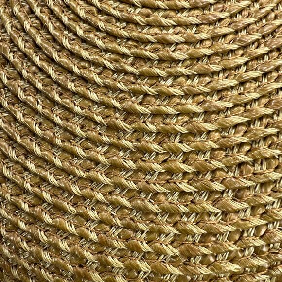Eric Javits Classic Bucket/Cloche Hybrid Woven Raffia Sun Hat Wide Brim Camel - Picture 11 of 13